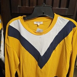 Heart & Hips Yellow and Blue Crop Top